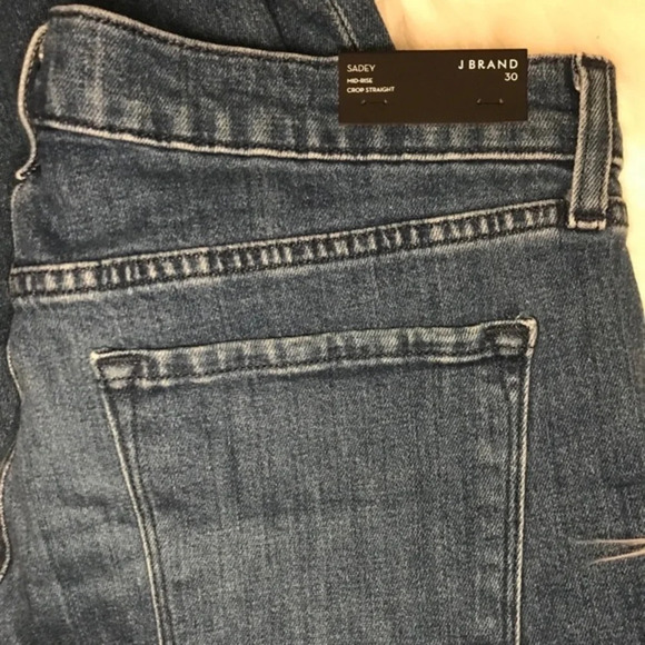 J Brand Sadey Mid Rise Slim Straight Crop Jean - Picture 4 of 11